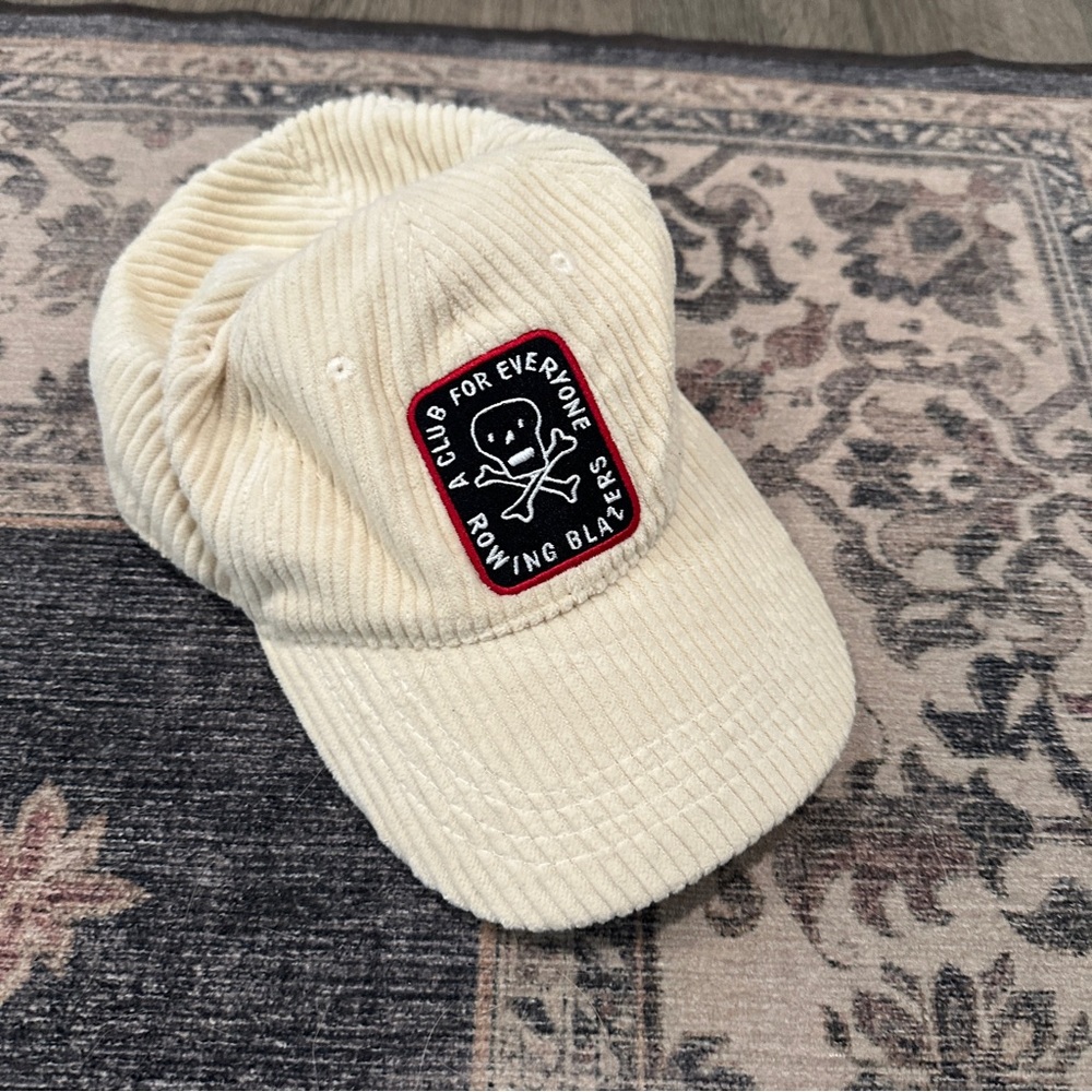 Rowing Blazers Cream Cap with Skull Patch